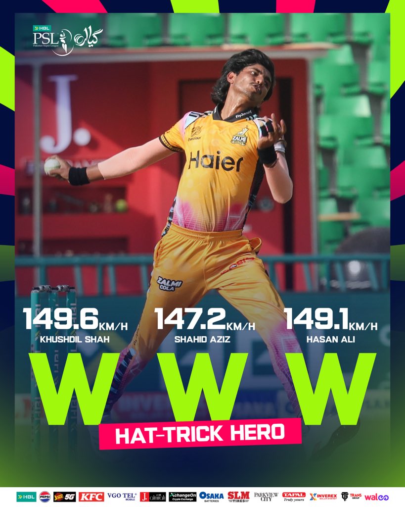 ☝☝☝ Ali Raza at his fiery best against Karachi Kings as he becomes the ...