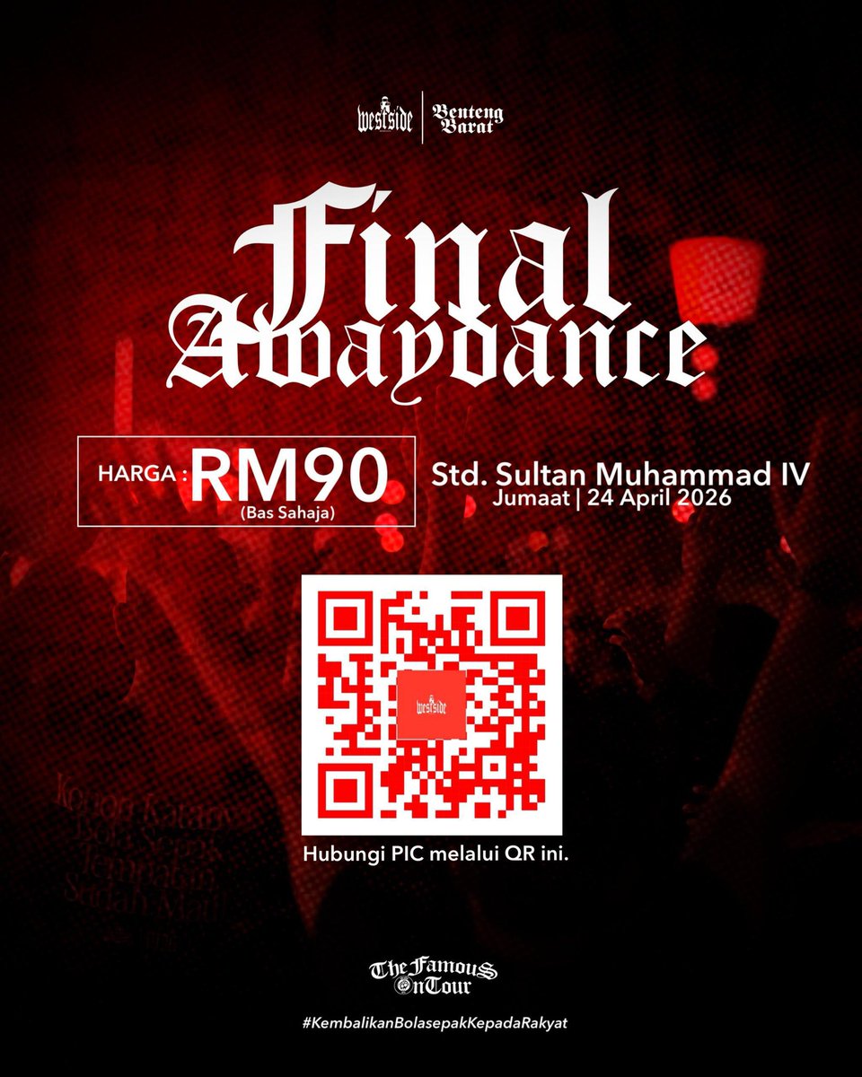 Masih belum terlambat untuk bersama-sama ke Kelantan ! Pantas roger PIC sekarang.

#MentalitiJuara
#KembalikanBolaSepakKepadaRakyat