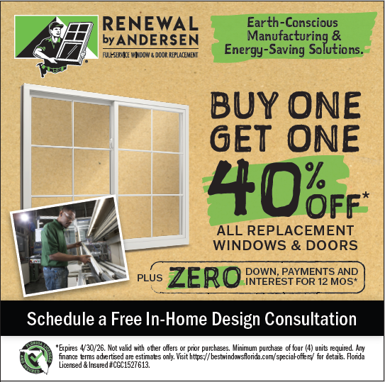 RbAFlorida's tweet photo. Buy One Window or Door, Get One 40% Off*
Plus $0 Down, $0 Payments, 0% Interest for 12 months.* Inquire for details*.
Upgrade your home with comfort, efficiency &amp; style.
Book your FREE consultation!
https://t.co/rC0b7lY2lO | https://t.co/Xm4oC9W011
#WindowSale
Licensed CGC1527613 https://t.co/qzWCPsvBNl