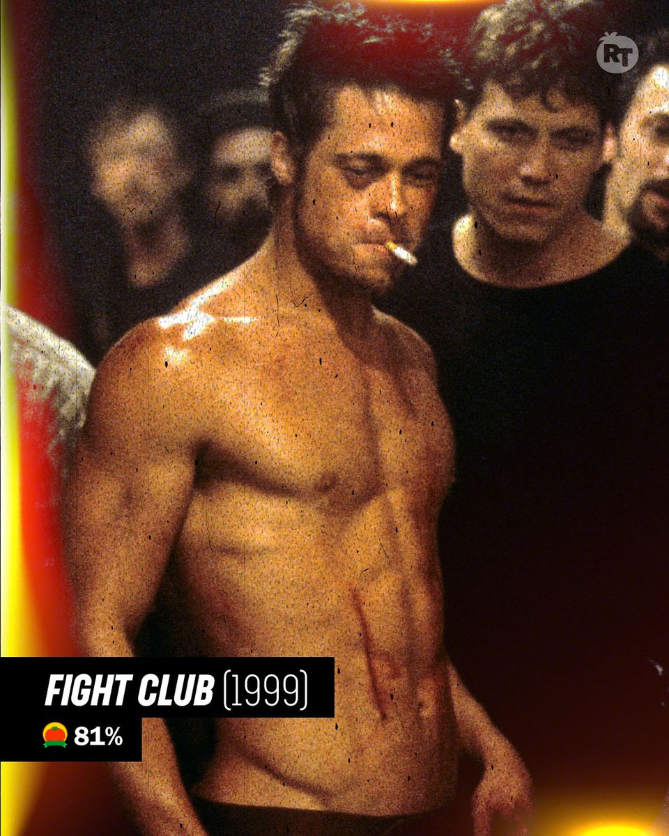RottenTomatoes's tweet image. In celebration of #FightClub's 4K Remaster hitting theaters, our archival resources added 61 reviews from 1999 to David Fincher's film. rottentomatoes.com/m/fight_club?c…