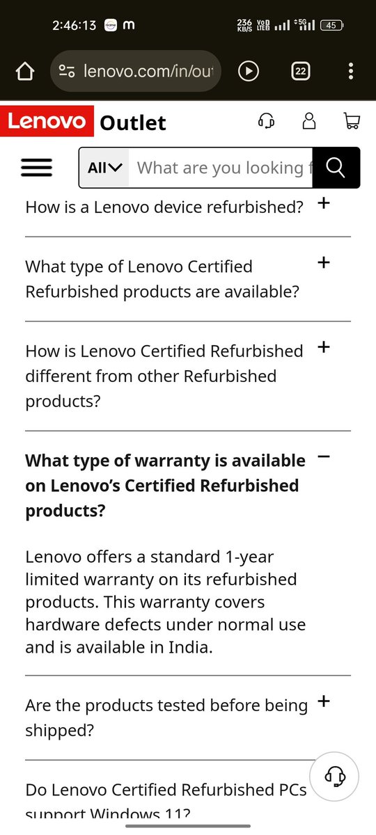 SumitDe69999819's tweet photo. @LenovoSupport @jagograhakjago I am from India. This unit was purchased from the Lenevo outlet refurbished website in India. I buy it on 14/02/2026 https://t.co/ty7WE5YASG