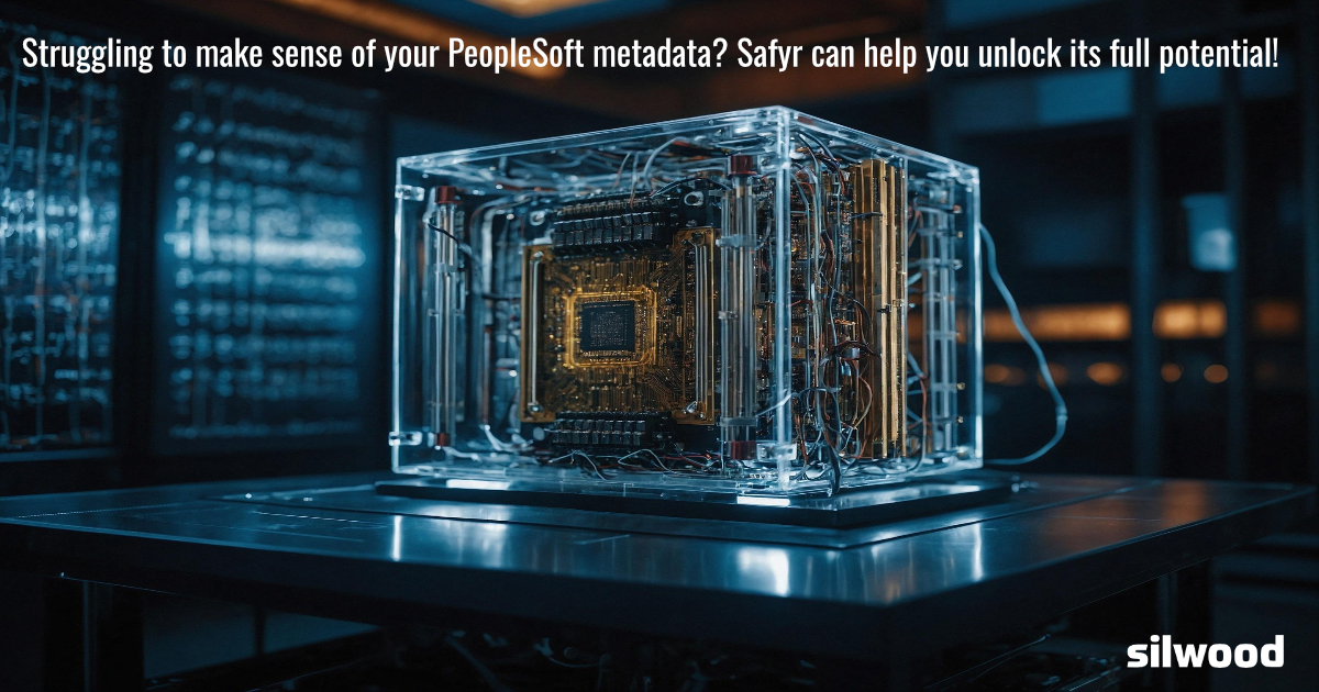 Silwood_Safyr's tweet image. Struggling to make sense of your PeopleSoft metadata? Safyr can help you unlock its full potential! #Safyr #PeopleSoft #DataManagement ow.ly/vjgg50WJuqi