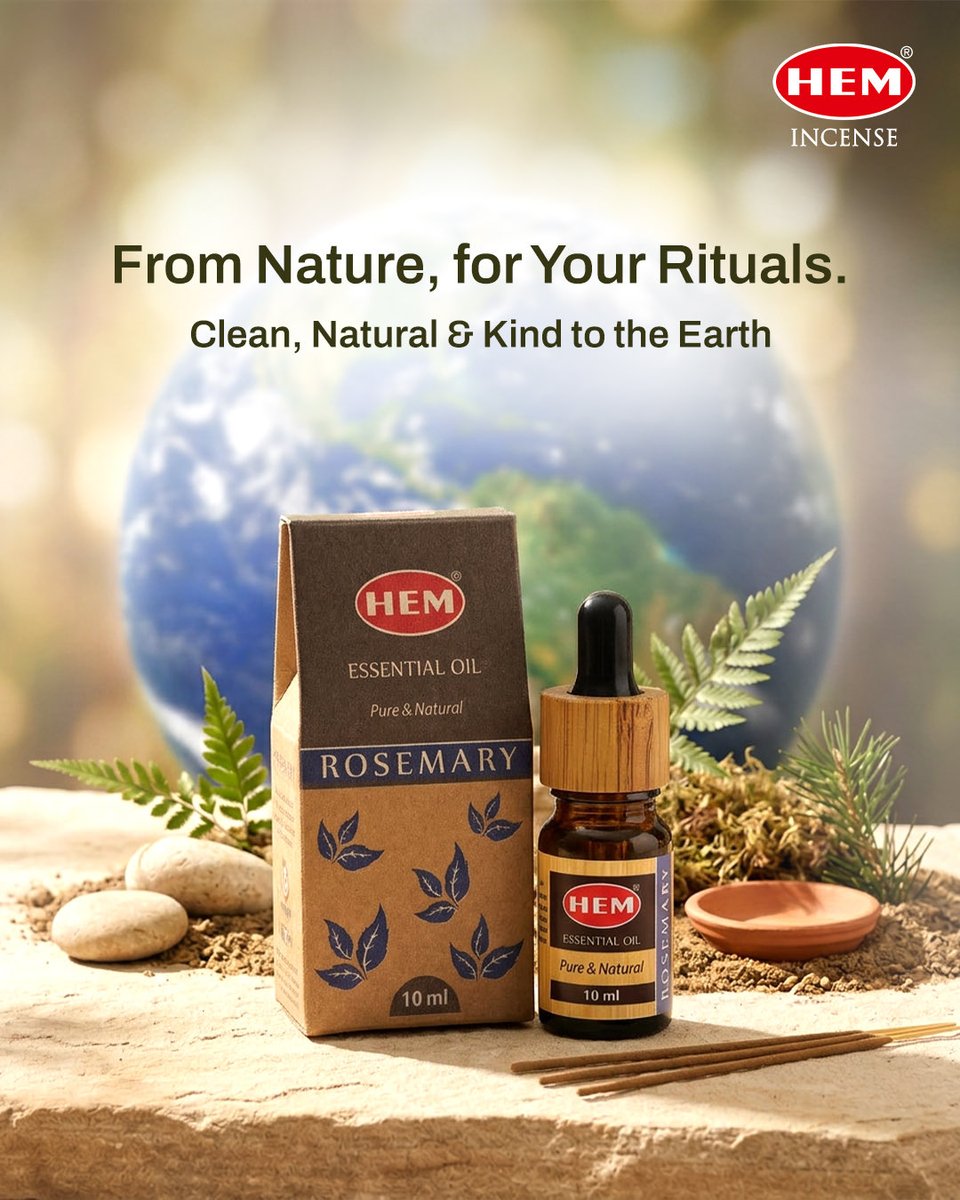 hemincens's tweet photo. Inspired by nature, perfected for you! 🍃
This Earth Day, celebrate essential oils made from natural sources, bringing together freshness, calm, and warmth in every fragrance.

Rosemary | Tea Tree | Peppermint | Patchouli | Lavender | Eucalyptus | Orange | Lemongrass 

#EarthDay https://t.co/7oc7F5oawd