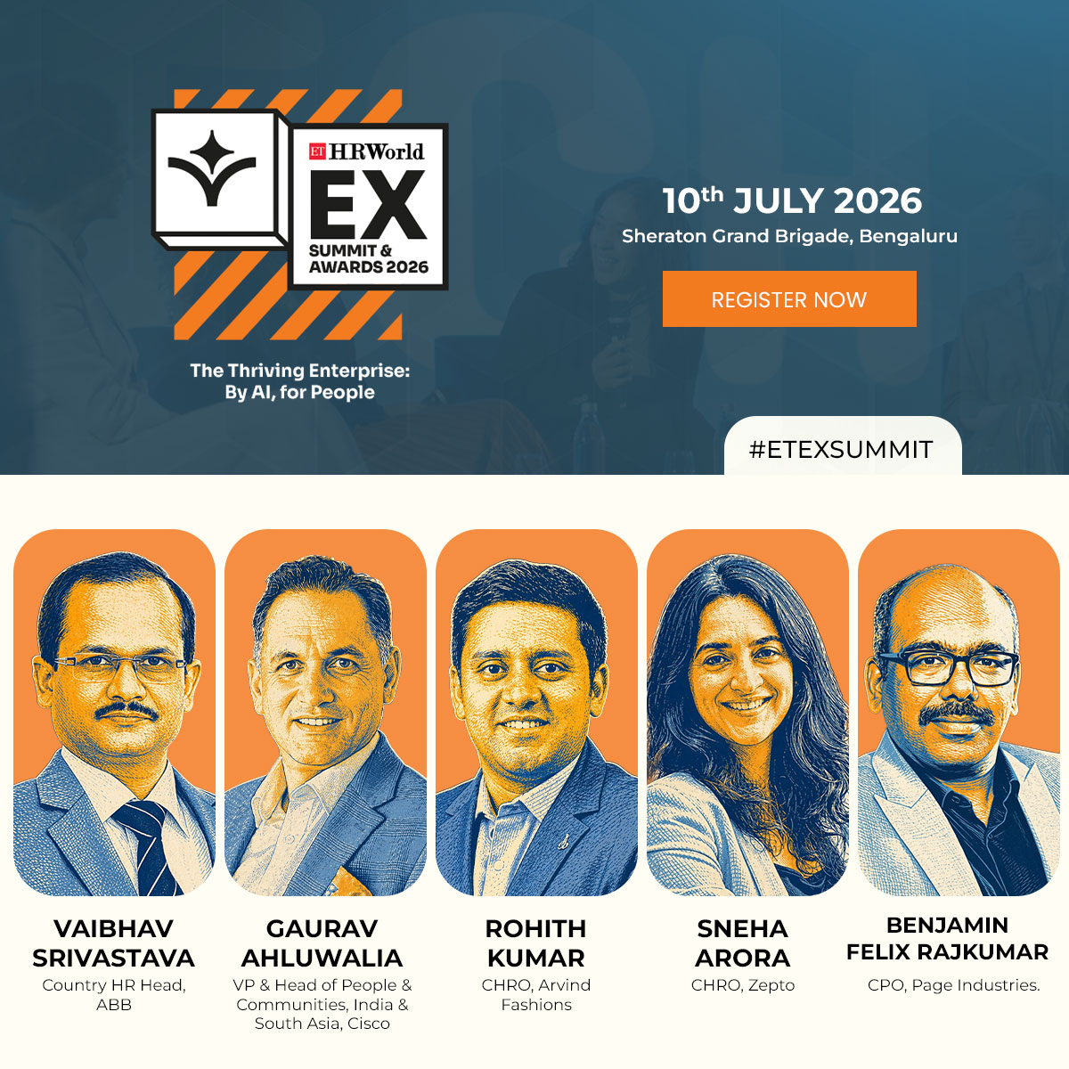ETHR_World's tweet image. In an era where AI is accelerating change, it is leadership, culture, and human judgement that define real impact. At the 7th edition of the ETHRWorld EX Summit &amp;amp; Awards 2026.

Register Now: hr.economictimes.indiatimes.com/employee-exper…

#ETEXSummit #EmployeeExperience #FutureOfWork #HRLeadership