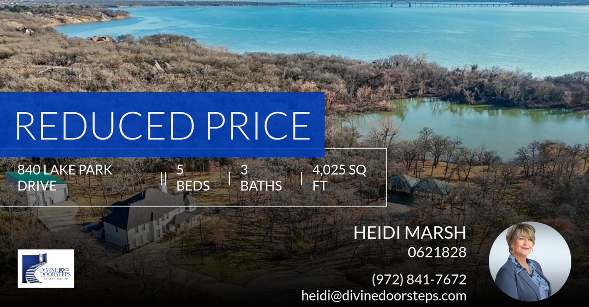 HeidiMarsh's tweet photo. 📍 Reduced Price 📍 This recently reduced home at 840 Lake Park Drive in Oak Point won't last long, so, don't wait to set up a showing! Reach out here or at (972) 841-7672 for more information!

Honored to put my experience to work... https://t.co/IkpxcQoPoF https://t.co/cwoykZ0b5G