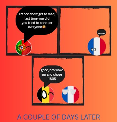YurCountryball's tweet photo. A Great “French Fry War”?!?

Yes, France and Belgium be starting some crazy stuff

Who will win? 
Link to comic in replies 👇🏻 https://t.co/8EE1nbg9B0