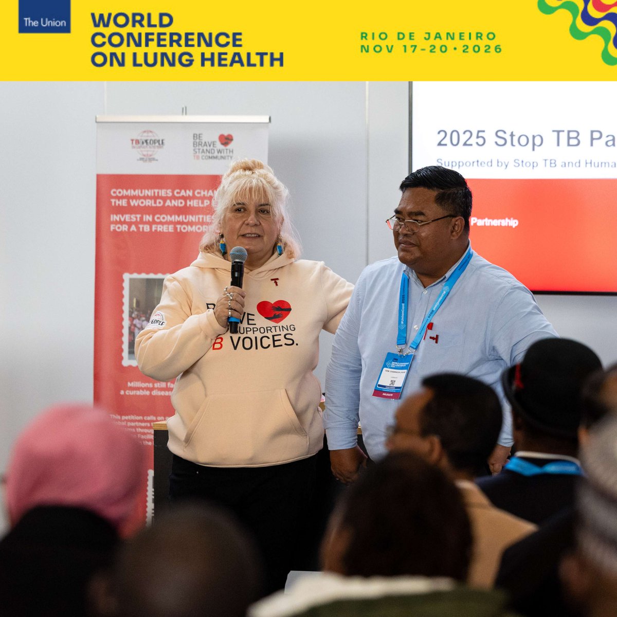 TheUnion_TBLH's tweet image. The most powerful insights don’t always come from the stage - they come from lived experience

Bring yours to #UnionConf2026 through a Community Connect Session. 
🗓️ 18 May 2026 
🔗 worldlunghealth.org/community-conn…

#GlobalHealth #CommunityVoices