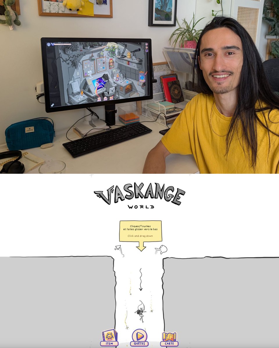 creapills's tweet photo. Cet illustrateur transforme un dessin en jeu vidéo à explorer à l'infini 🤯

À l’origine simple dessin viral lancé en 2022, le projet de Vaskange devient un jeu en ligne après 1 an et demi de travail, basé sur un zoom infini. Chaque détail révèle des scènes cachées et des micro-univers imbriqués. Une expérience hypnotique pensée pour se perdre… et partager.

À tester ici : https://t.co/FWtR7Brf2E