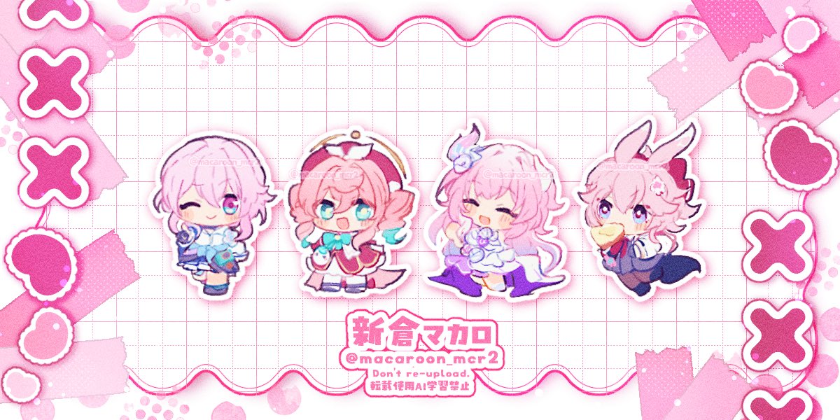 macaroon_mcr2's tweet photo. ♡ピンクピーチ組♡ https://t.co/8R7o9PAZQr