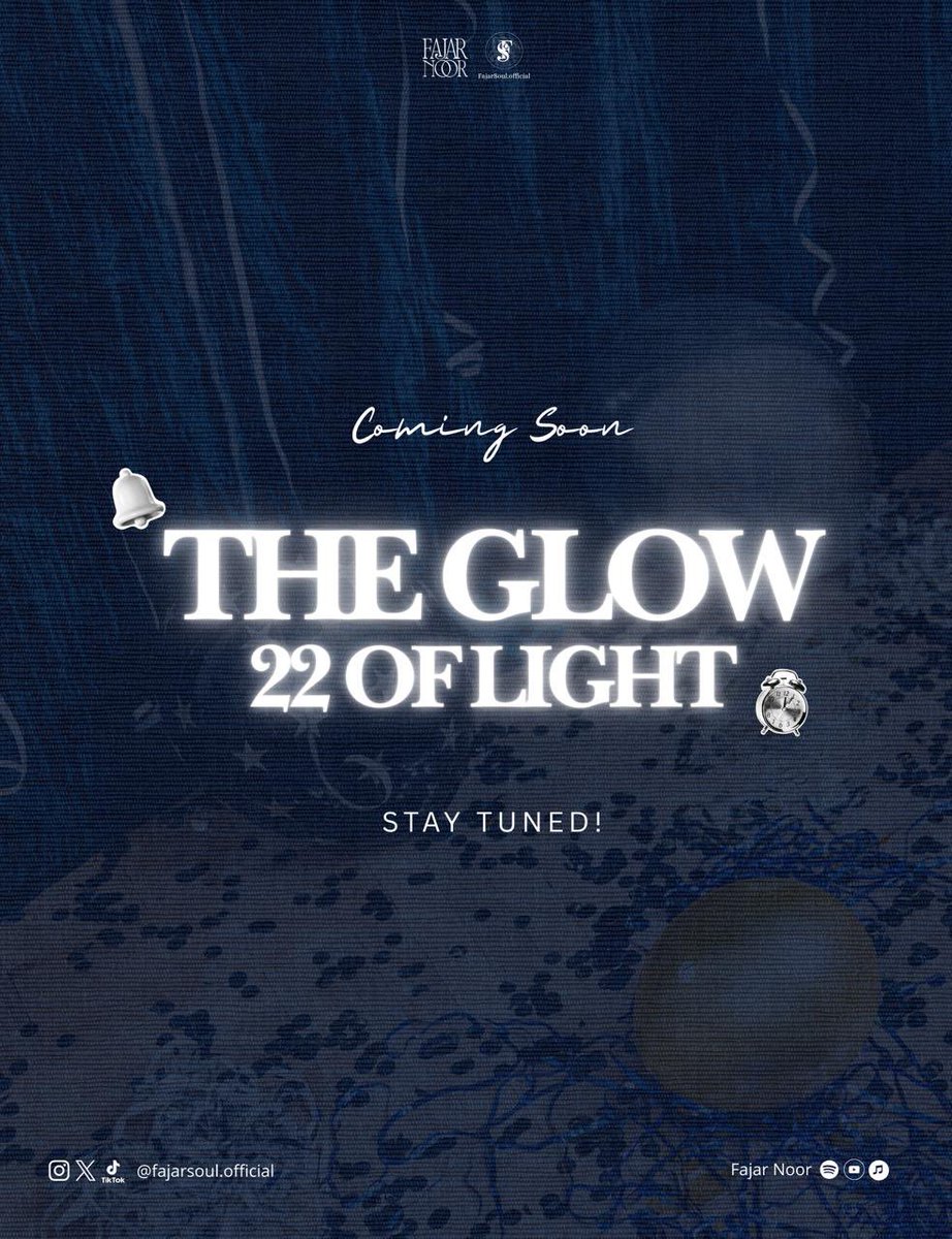 Di antara gelap, ada 22 cahaya yang menolak padam. Something is glowing in the dark. ✨

The Glow: 22 of Light.

Bocoran sedikit, malam itu akan menjadi perayaan cahaya yang tidak akan terlupakan.

Coba tebak, menurut kalian apa arti angka "22" di event kali ini? 👇

#Fajarsoul