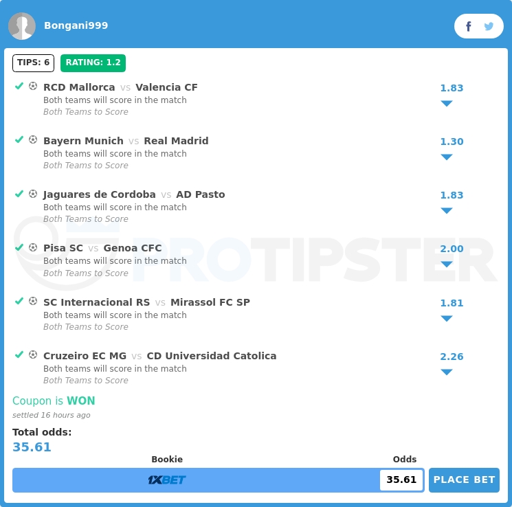 ProTipsterCom's tweet image. BOOM 💥 Another killer coupon won with odds at 35.62! This Tipster staked €100 and could've pocketed a juicy €3,562! Think you got what it takes? Jump into the action, post your tips, and win big too! 🔥 #bettingtips #bettingsports 

Join the fun now ➡️ protipster.com/competition?ut…