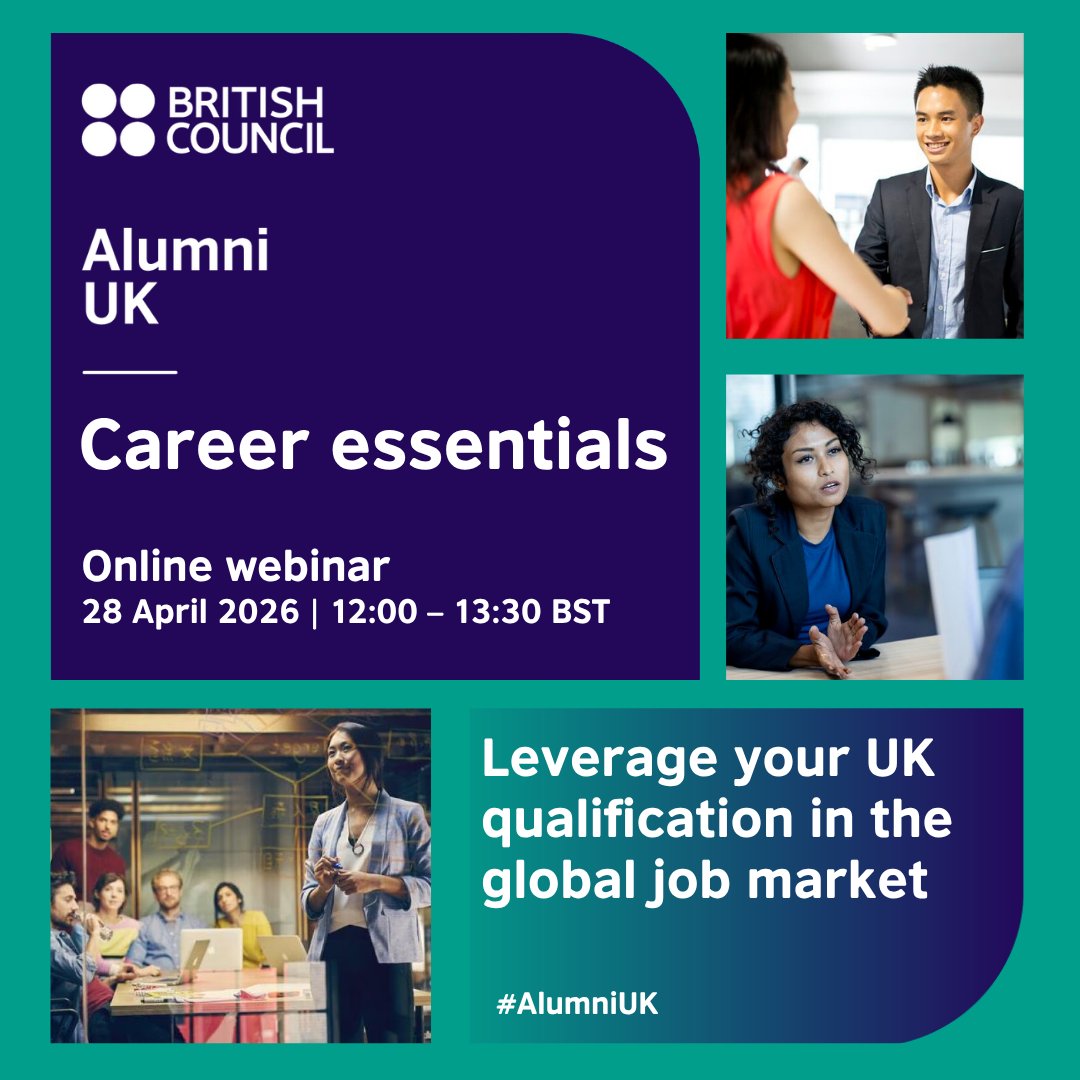brBritish's tweet photo. 📣 Temos o prazer de apresentar nossa série Career Essentials, criada para capacitar estudantes do último ano e recém-formados com as habilidades, conhecimentos e estratégias necessárias para ingressar com sucesso no mercado de trabalho global.

Dando início à série:
💥 Leverage Your UK Qualification in the Global Job Market 💥
📅 Terça-feira, 28 de abril | 12h - 13h30 BST
🌍 Online
Garanta sua vaga gratuita!

👉 Comunicar de forma eficaz o valor do seu diploma do Reino Unido pode destacar você em um mercado de trabalho internacional. Esta sessão explora o que torna a educação do Reino Unido diferenciada e como apresentá-la de forma convincente a empregadores no exterior.

Inscreva-se agora! Link na bio 👇
https://t.co/z3KKx3JupH