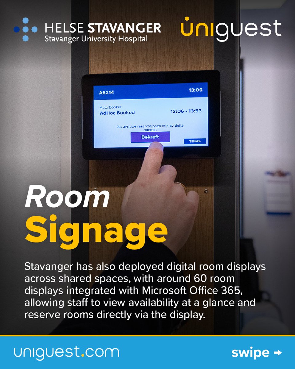uniguest's tweet photo. Stavanger University Hospital is one of the most significant healthcare investments in Western Norway 🩺

The goal? A unified digital environment, centrally managed and capable of supporting multiple services ☁️

Learn more👇

https://t.co/6mxF4QZFNH

#Uniguest #HealthcareTech https://t.co/aXJDDV0BYX