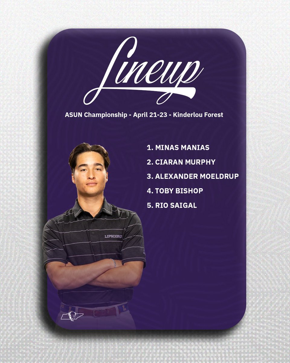 LipscombMGOLF's tweet photo. Time to climb 

🆚 ASUN Championship
📍 Valdosta, Georgia
⛳️ Kinderlou Forest GC
📊 https://t.co/TbvbVKHxlw

#IntoTheStorm ⛈️ | #HornsUp 🤘 https://t.co/PHIKbgrbEa