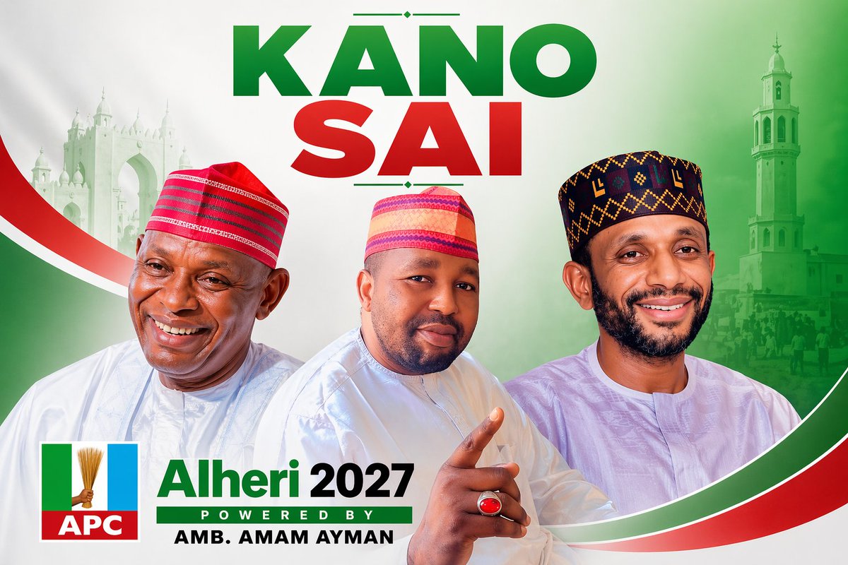 sanitijdandago's tweet photo. #Abba Kabir Yusuf
#Murtala Sule Garo
#Abdullahi Inuwa #Girma Gwale
2027 #KanoFirst https://t.co/z7itGCvlMV