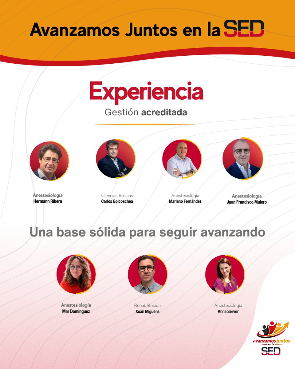 AvanzamosSED's tweet photo. Nuestra candidatura reúne a perfiles que conocen la SED desde dentro, su funcionamiento, sus retos y su potencial. 
Partimos de una gestión acreditada y un rumbo claro para seguir avanzando con solvencia, rigor y capacidad de cumplir. 
@eleccionessed26 #AvanzamosJuntosEnLaSED https://t.co/slrzFiAPZy