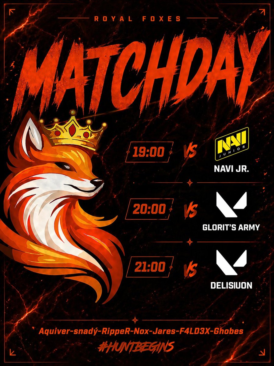 royalfoxesgg's tweet photo. Adamsanız ana takımla gelin biz akademi takımıyla oynicaz @natusvincere 

EVC: The Surge X Valorant Turnuvasında bugünkü 3 maçı da kazanırsak play-off garantiliyoruz.

#HuntBegins https://t.co/5VRjsn25ND