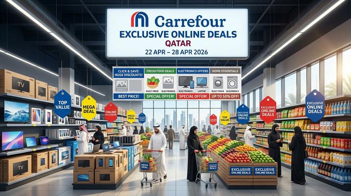 WoWDealsMe's tweet image. Carrefour Qatar online deals: Apr 22–28. Groceries, Xiaomi, appliances &amp;amp; essentials on sale.

عروض كارفور قطر أونلاين: 22–28 أبريل. خصومات على البقالة وXiaomi والأجهزة والأساسيات.

🔗 Link (wowdeals.me/blog/carrefour…)

#CarrefourQatar #QatarDeals #OnlineShopping #GroceryDeals