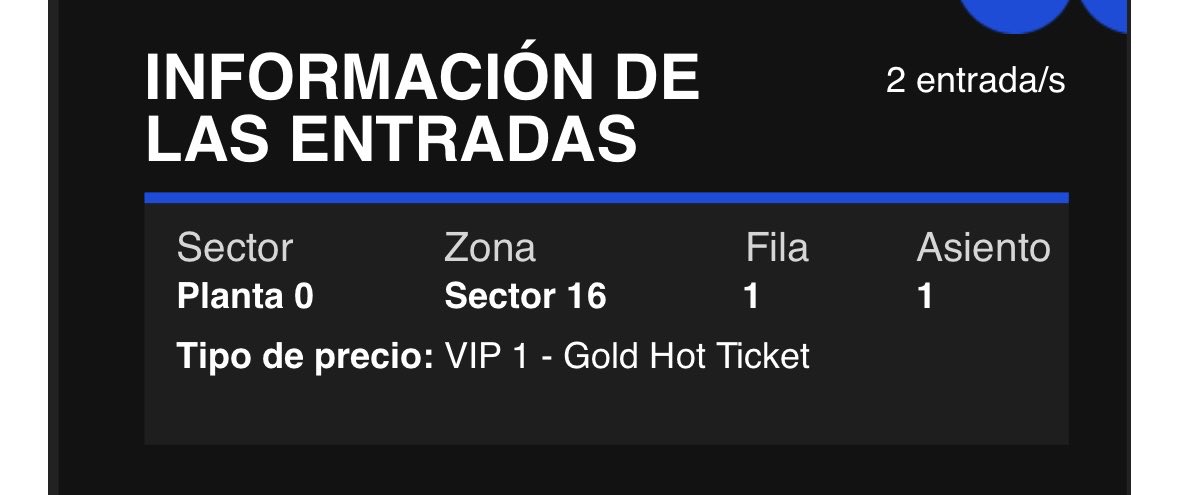 Vendo 2 entradas en primera fila asientos 1 y 2 con paquete VIP gold hot ticket, para la gira amigas del corazón world tour de Laura y Brenda en el movistar arena. más info por privado.