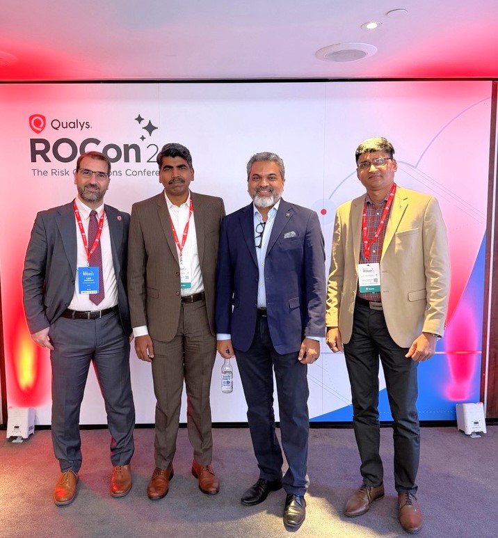 Teksalah's tweet photo. 𝗛𝗮𝗽𝗽𝗲𝗻𝗶𝗻𝗴 𝘁𝗼𝗱𝗮𝘆 𝗶𝗻 𝗟𝗼𝗻𝗱𝗼𝗻!
Moments from Qualys 𝗥𝗢𝗖𝗼𝗻 𝗘𝗠𝗘𝗔 𝟮𝟬𝟮𝟲 where 𝗧𝗲𝗸𝘀𝗮𝗹𝗮𝗵 participating as a strategic partner with Qualys for Managed Risk Operations (mROC). https://t.co/jk9dVoOf4r