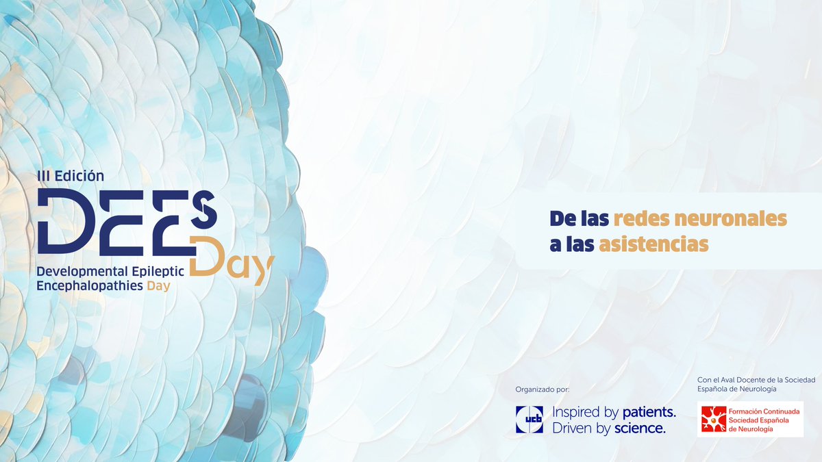 ucb_iberia's tweet photo. 💙🧠 A partir de esta tarde, expertos en #neurología se reunirán en #Madrid para profundizar sobre el abordaje de la necesidad de un nuevo paradigma para el acceso a terapias dirigidas de los pacientes con #EED, en la tercera edición de #DEEsDay impulsada por #UCBIberia y con el aval de la @seneurologia.
¡Seguiremos informando!