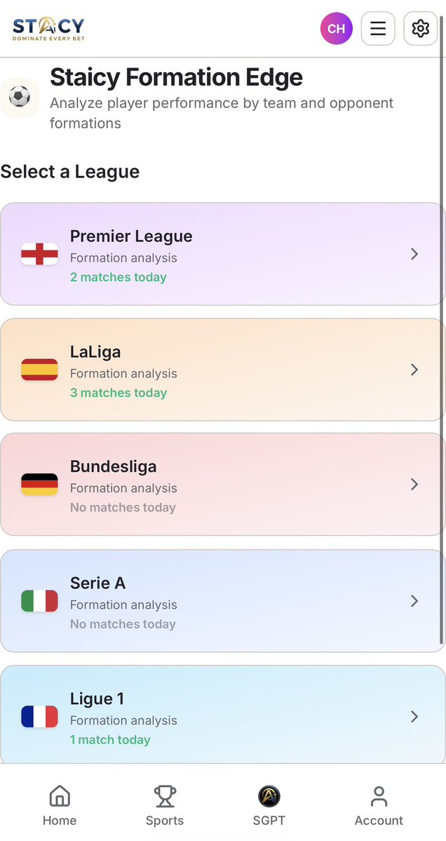 Afternoon soccer slate is loaded today. 

6 matches across the EPL, LaLiga &amp; Ligue 1 today — and Formation Edge has analysis on all of it.

Level the playing field 🤑 -> app.staicy.win/tools/formatio…