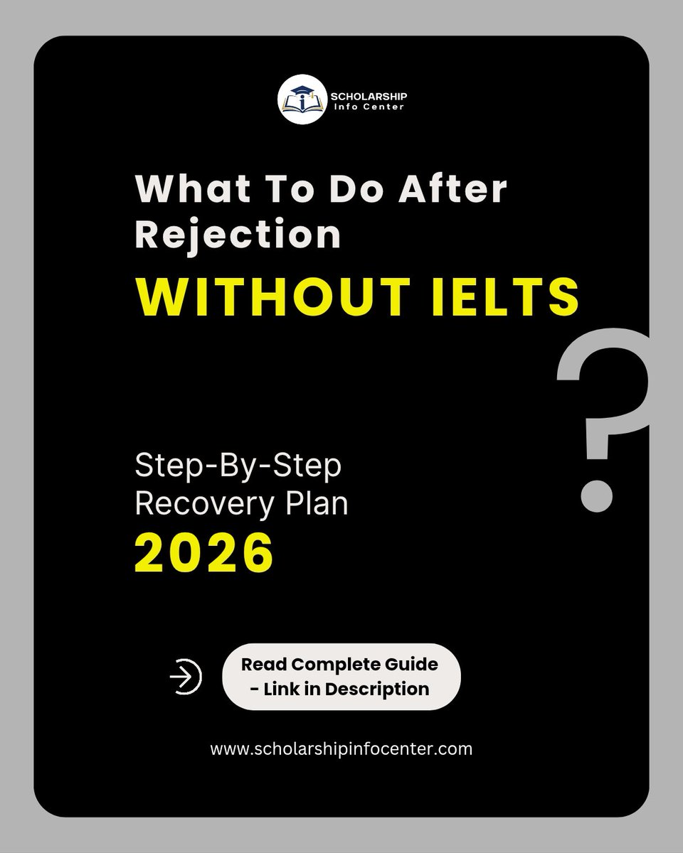 scholarship_26's tweet image. Rejected Without IELTS? Don’t Stop! 🌍

✔️ Learn why applications get rejected
✔️ Improve your next application
✔️ Explore IELTS-free options

👉 Read more:
scholarshipinfocenter.com/what-to-do-aft…

#StudyAbroad #NoIELTS #StudentTips #DreamBig #ScholarshipInfoCenter