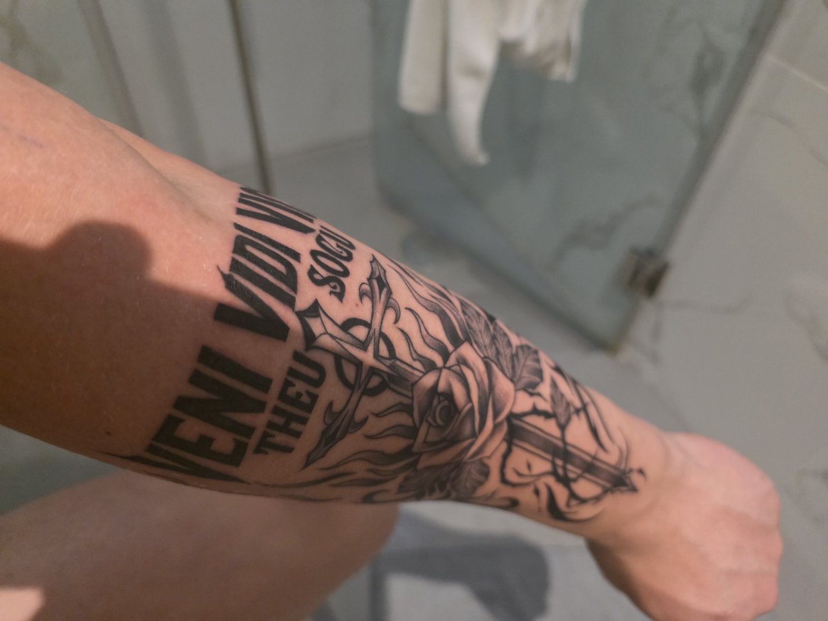 theusogu's tweet photo. My new tattoo on my forearms https://t.co/poncNYSiKA