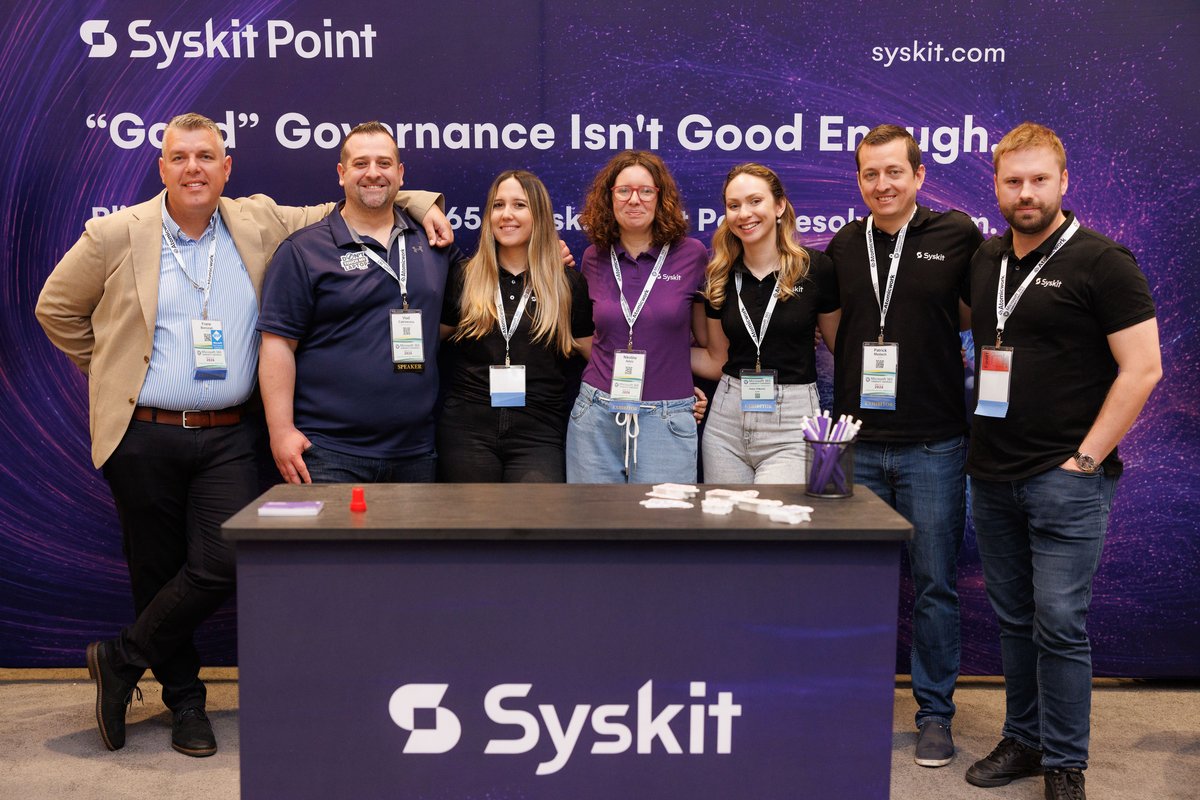 SyskitTeam's tweet photo. Our booth was buzzing on Day 1 of @M365CONF!

Great conversations about M365 governance and how quickly tenants get hard to manage when you’re flying blind.

That’s also the idea behind our visibility challenge 🤓 If you’re in Orlando, stop by the Syskit booth and give it a go! https://t.co/MCLBhQ5tRJ