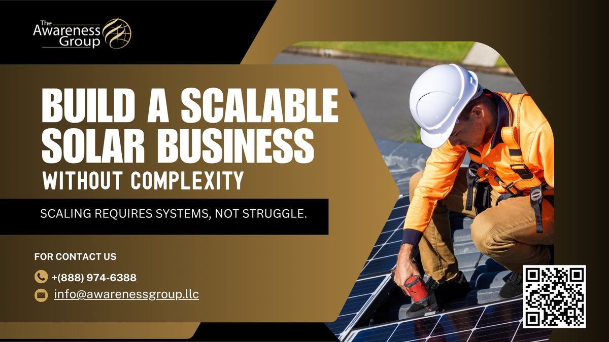 AwarenessGroup1's tweet photo. Most solar companies don’t struggle with demand.
They struggle with execution.
Install delays.
Approval friction.
Deals falling apart.
That’s where growth dies.

Here’s the edge:
✅ Our PPA is a No FICO / No Income Verification PPA

More approvals.
Faster installs.
Less fallout. https://t.co/wtfCWxnrwm