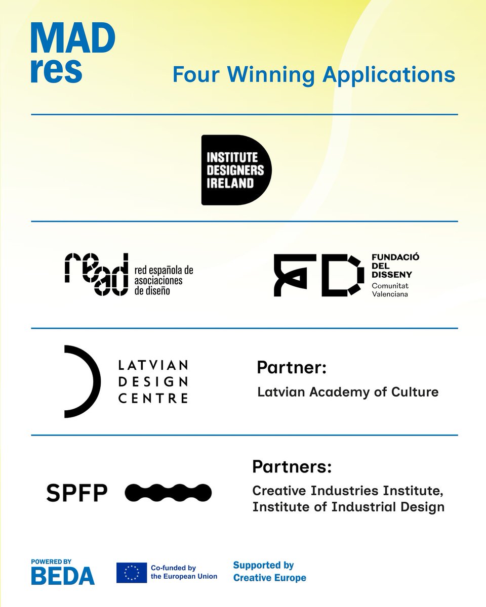 fundaciodisseny's tweet image. ◑ We are proud to share that our joint proposal with @Foro_READ has been selected by @BEDANetwork to lead one of the National Policy Labs in Europe!

More info → beda.org/news/results-o…

#DesignPolicy #BEDA #Impactbydesign #Europe