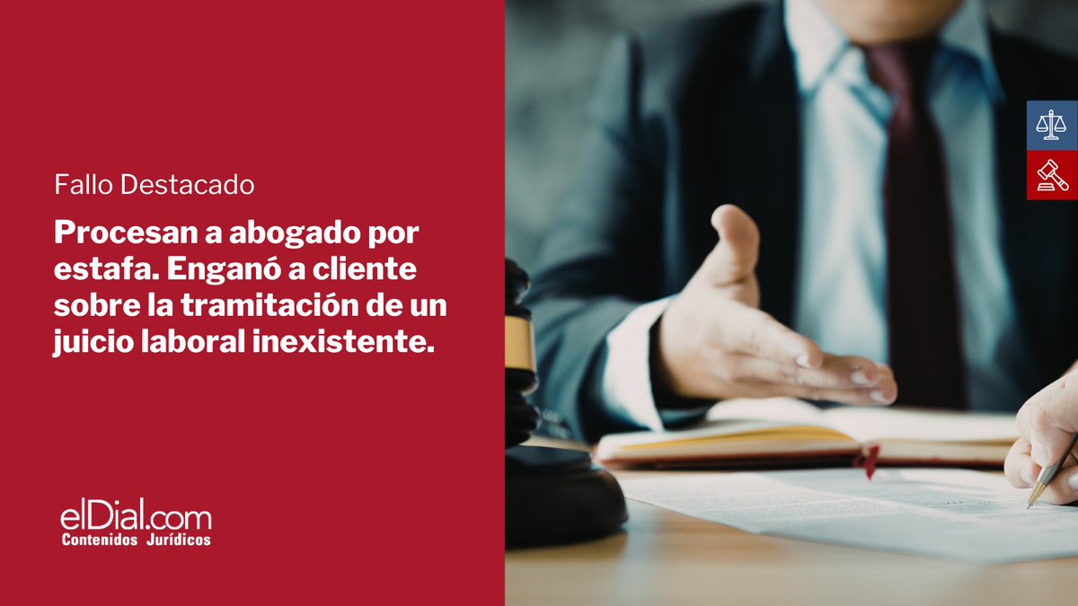 elDial_com's tweet image. 🔗 Link: tinyurl.com/3fmwjsz9

📌 Si querés acceder a todos los fallos, artículos de doctrinas y normas legales, suscribite a elDial.com | ¡Podés probarlo gratis!
#Abogados #ÉticaProfesional #Estafa