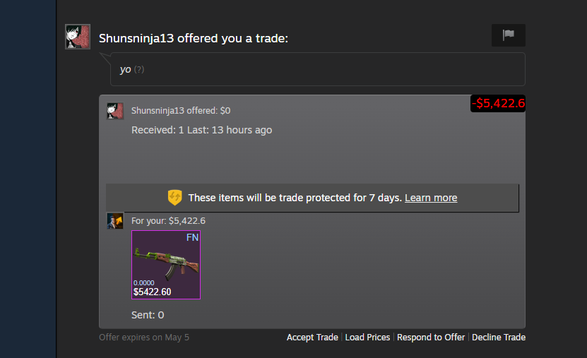 Tech-savvy 💸 BUYING SKINS 24/7 tweet media