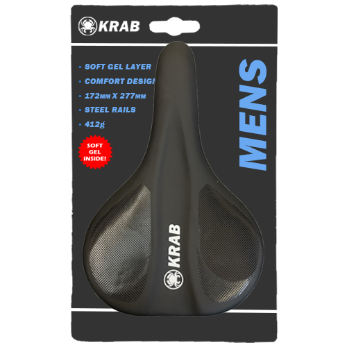 Walkers_Cycles's tweet photo. Have you tried our own brand KRAB saddles? 🦀

Four options available, all with gel padding and display header cards. A waterproof outer skin. Our saddles are hard wearing and top quality for a bargain price! 😍

RRP: £19.99
   ➡️https://t.co/iqpKUOJvrA https://t.co/QbTUIczTF2