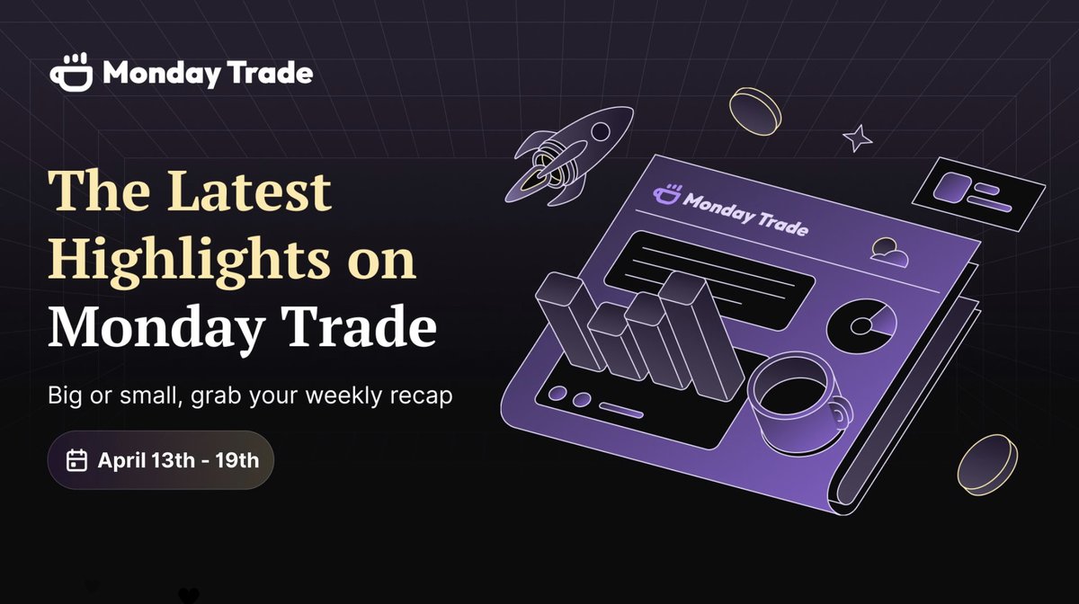 gmonday gmonad traders

busy week. lots of ships. take a look at everything you missed:

• RWAs go full public launch on <a href="/monad/">Monad</a>
• 30+ New RWA Asset Pairs
• RWA Campaigns &amp; Live Meet-up

> Quick-fire Mainnet Stats (13 — 19 April):

• Total Trading Volume (Perp): ~$8.4M
•