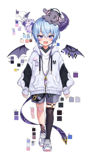 こちら今更ですが魔王チロルニアくんのカラーパレットです。ファンアート制作などに良かったらご活用ください😈🎨
#おおや魔王城 