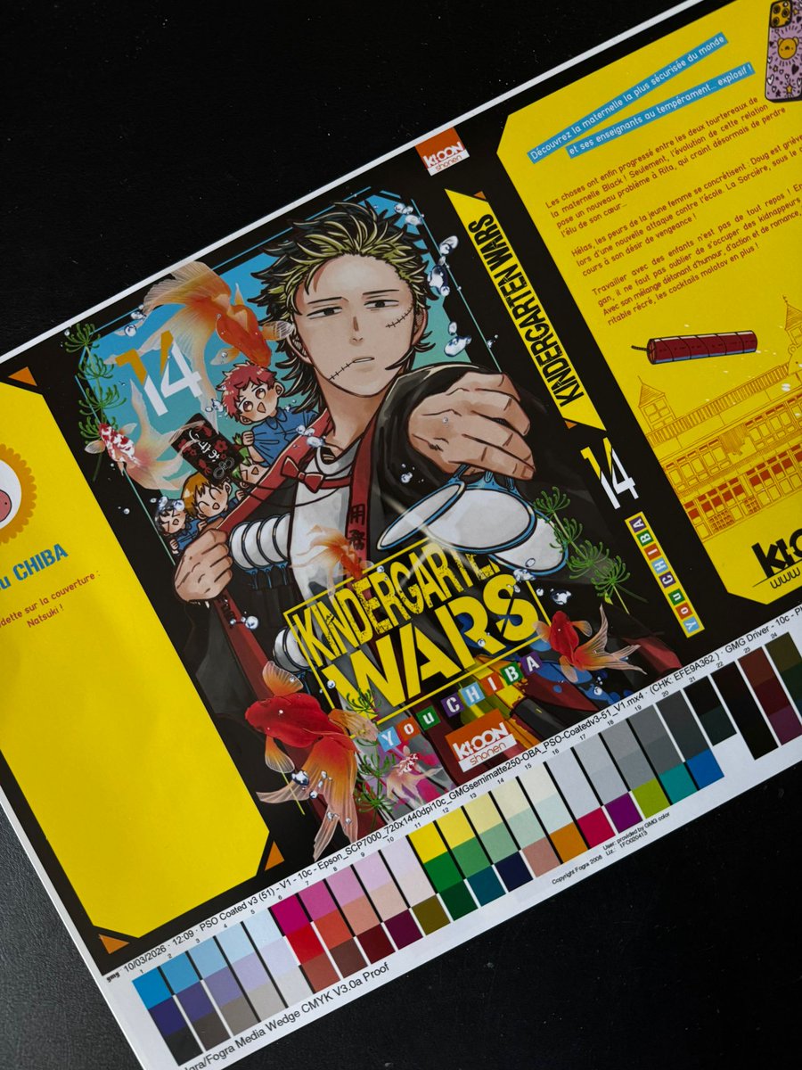 ki_oon_Editions's tweet photo. Le #cromalin du tome 14 de "Kindergarten Wars" est là ! 💗
Et le tome arrive le 7 mai. https://t.co/90UZKne6z8