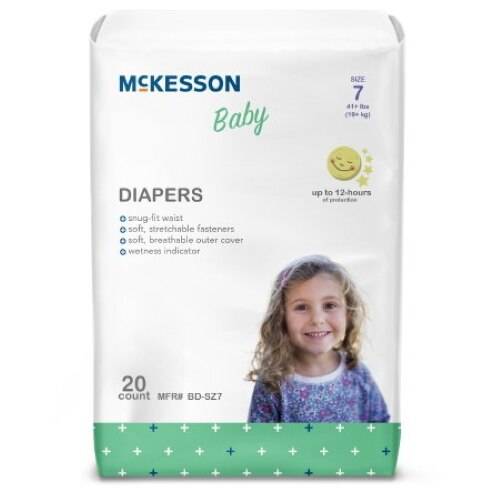 McKesson Baby Diapers Size 7: soft, roomy fit with a secure waistband that moves with active little ones. Fewer leaks, calmer skin, and more worry-free moments during play and naps. llmedico.com/products/mckes…