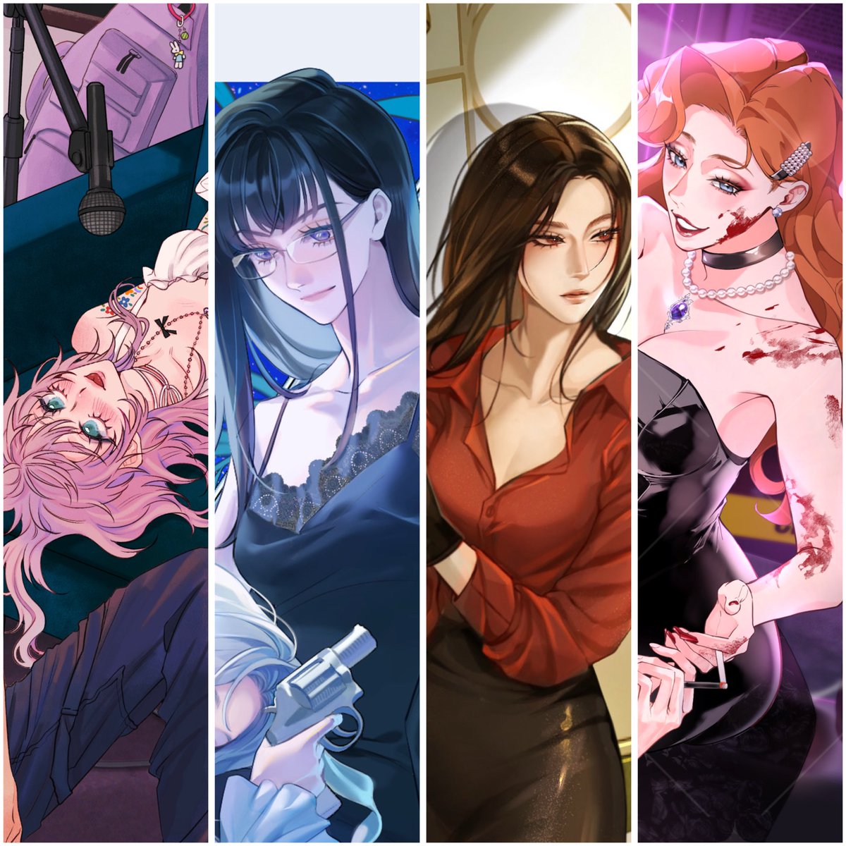 เปิดหน้าตาตัวละครใน Set ใหม่ค่ะ เคาะแล้วว่าจะมี 4 เรื่อง ตอนนี้สถานะกำลังปั่นเรื่องแรก
แล้วสี่คนนี้เกี่ยวข้องกันยังไงน้า 🫣
.
.
Coming Soon