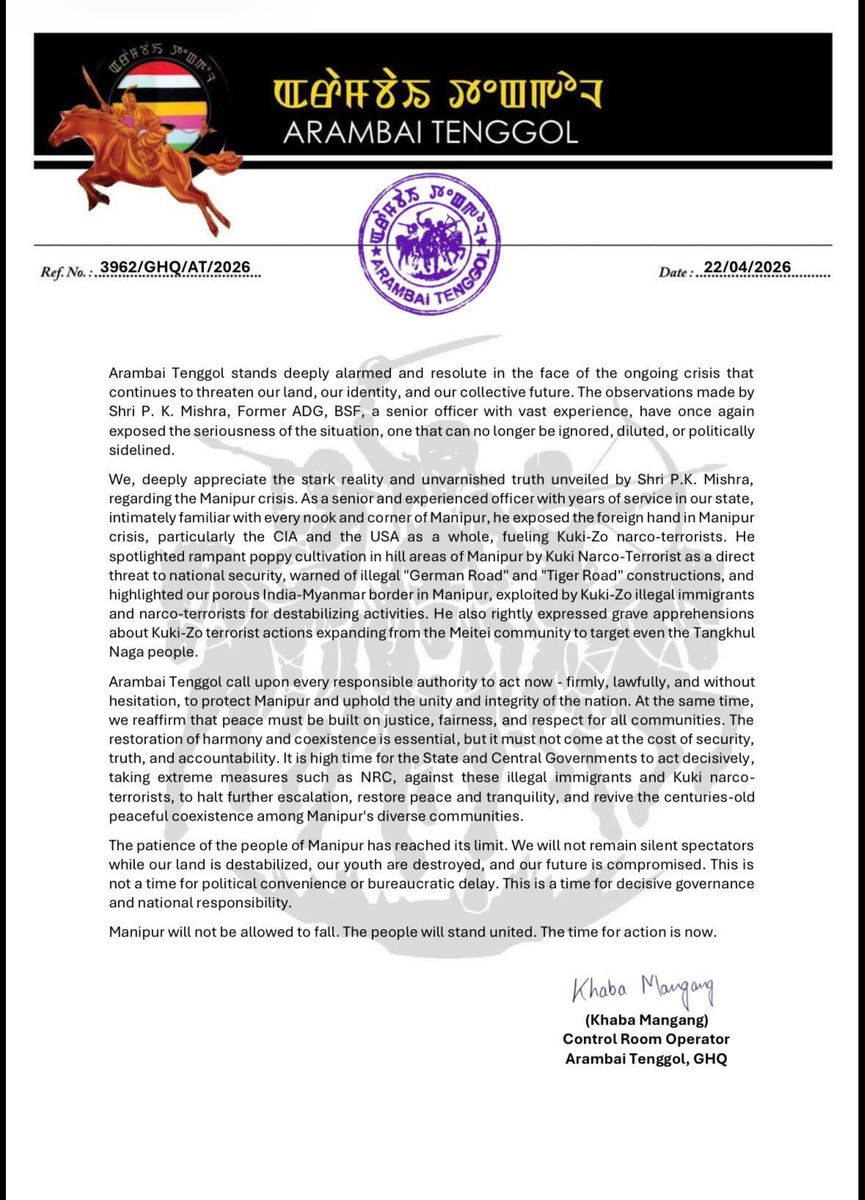 MeeteiTodayII's tweet image. The Human #Atrocities upon the local indigenous Manipuris and the Patience of the indigenous people in #Manipur has crossed its limits!