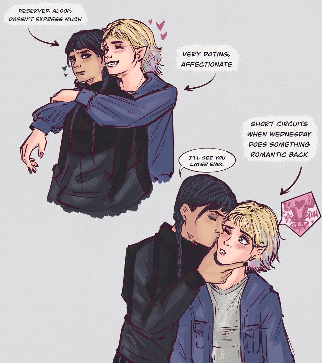 Wednesday does it on purpose 
#wenclair