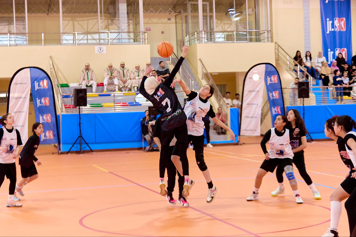 NBA_Africa's tweet photo. KHOURIBGA understood the assignment 😤🏀
Buckets ✅ vibes ✅ heart ✅
The Jr. NBA Regional Finals brought teams together — and the talent did not disappoint 🇲🇦✨
Next stop: The Finals🏆
#NBAAfrica #NBAMaroc https://t.co/vvimyQlOXf