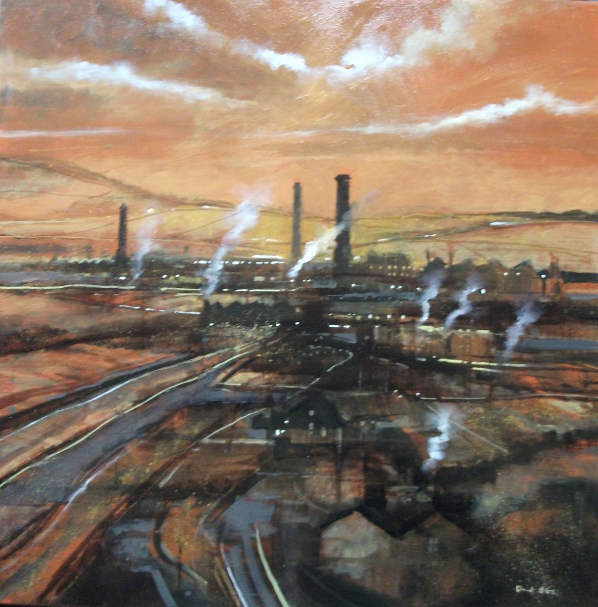 davidbezartist's tweet image. Here a few of my paintings that are on show at Smoak, 37 Barlow Moor Rd, Didsbury, Manchester. If you are in the area pop down and grab a coffee and bagel. #Exhibition