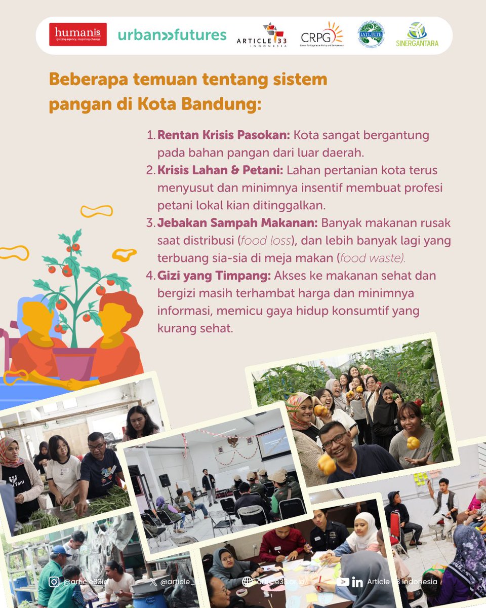 article_33's tweet photo. yang kita bangun bersama. Dari tantangan hingga harapan, orang muda punya peran penting untuk ikut mendesain perubahan.

Lebih lanjut temuan riset kami dalam program Urban Futures selengkapnya di:
👉 https://t.co/HZr39GXhKf

#Article33Indonesia #UrbanFutures #KeadilanIklim https://t.co/CpyXACUKFH