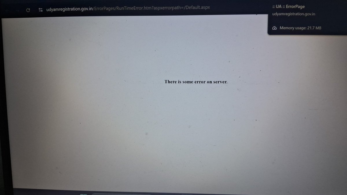 dixitprasanna's tweet photo. @ShobhaBJP @minmsme 
The udyam certificate download page is not working. Kindly rectify the website https://t.co/1khMIrryAy