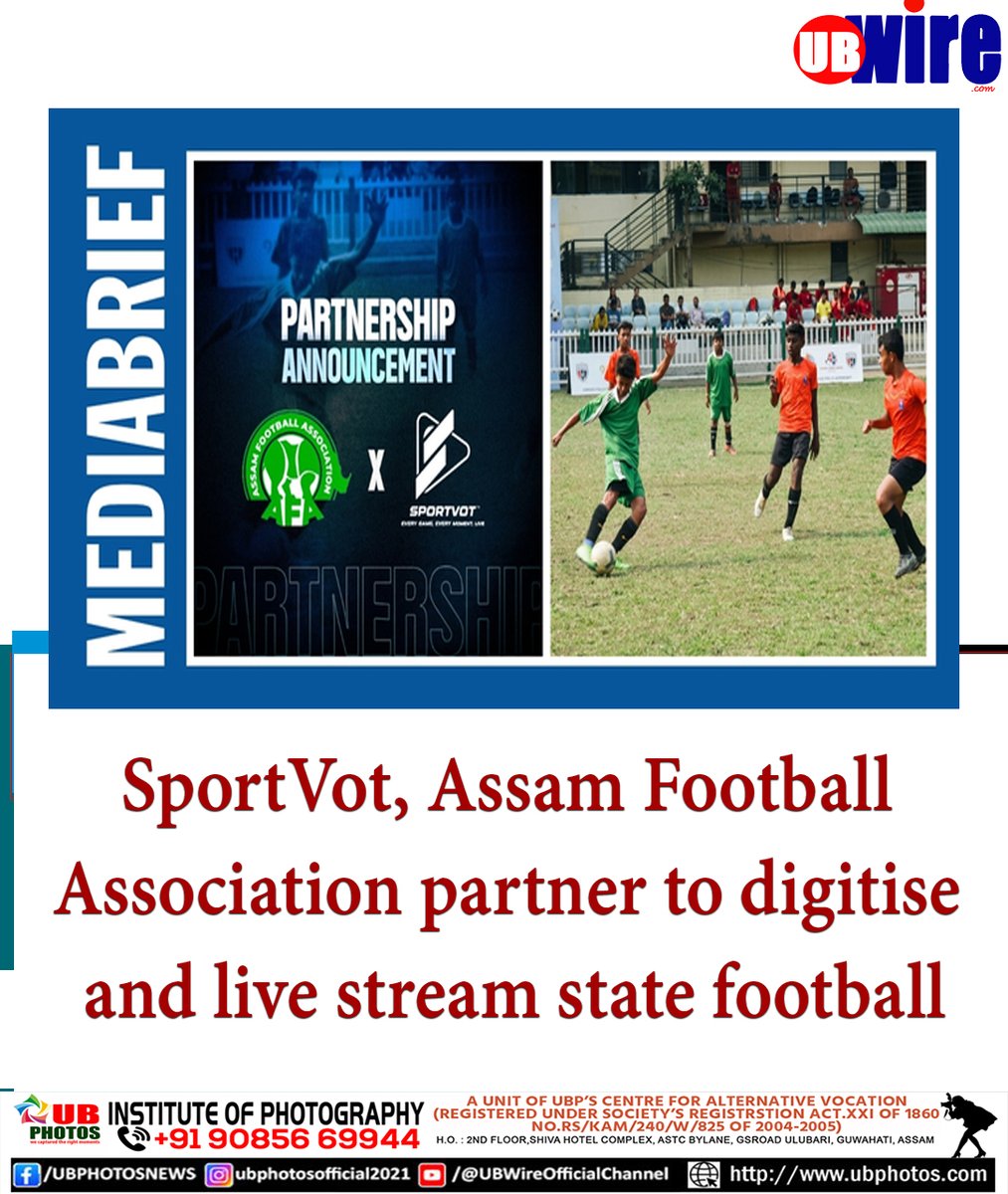 UB2472's tweet image. 📷Big Boost for Assam Football: 380 State Matches to Be Live Streamed..
#ubwire #ubnews #sportsmassage