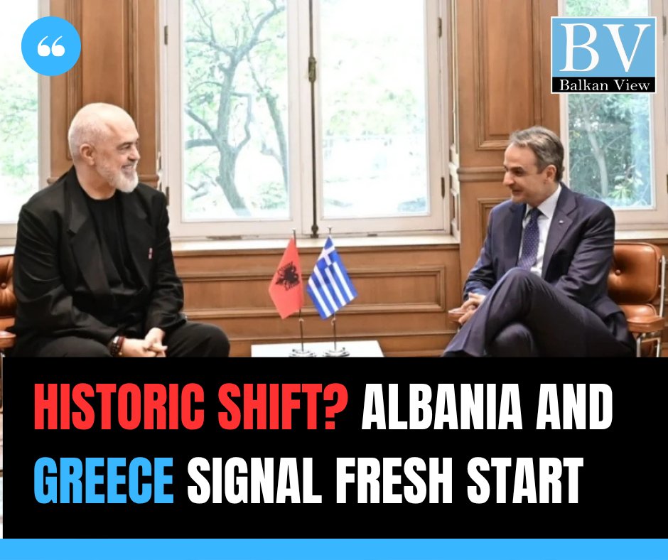 A fresh start between Albania and Greece?

Leaders say the time has come to solve ALL remaining disputes.

Strategic Partnership on the Table: What Albania and Greece Agreed

Read more in the link 👇 

#Albania #Greece #Balkans #EU #Politics #BreakingNews #Geopolitics #Europe