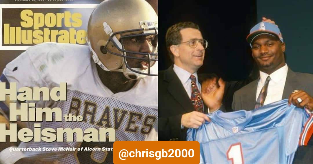 chrisgb002000's tweet photo. 31yrs ago today the #HoustonOilers drafted #AlcornState QB the late #SteveMcNair 3rd overall in the #1995NFLDraft #RIPSteveMcNair @VinceYoung10 https://t.co/gnGe6ihmA0