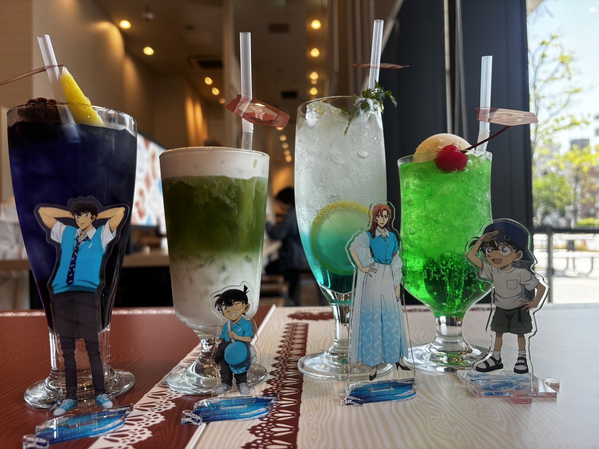 hellokittya470's tweet photo. ２回目のコナンカフェへ☕✧
 #コナンカフェ https://t.co/vBhZNERBFr