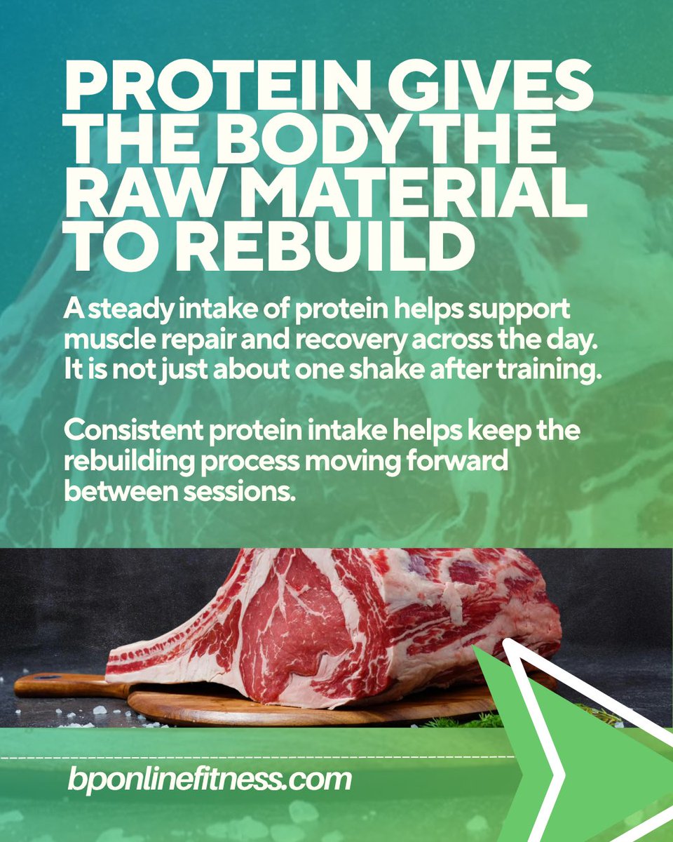 brandonpfit's tweet image. Recovery Nutrition is Where Progress Keeps Moving ➡️

The workout itself is only the trigger. The body still needs the right support afterward to repair tissue, restore energy, and prepare for future training. 

#recovery #nutrition #diet #onlinecoach #personaltrainer